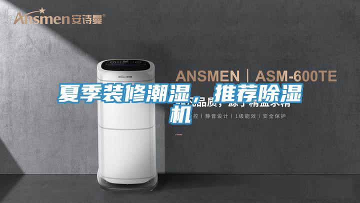 夏季裝修潮濕,推薦除濕機