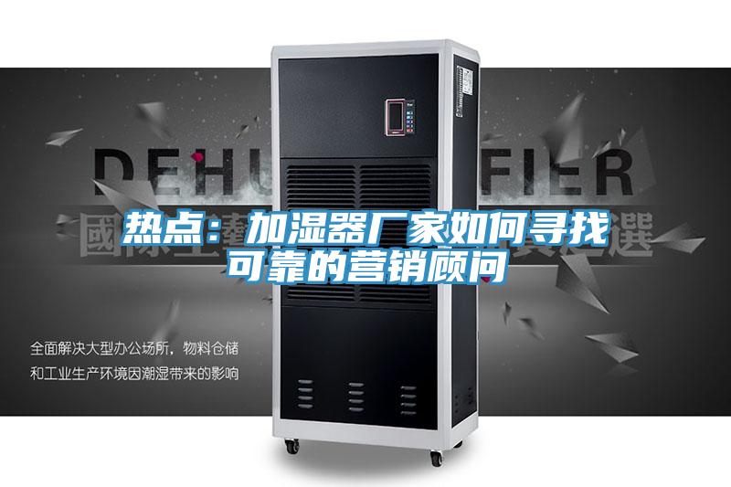 熱點(diǎn)：加濕器廠家如何尋找可靠的營(yíng)銷(xiāo)顧問(wèn)