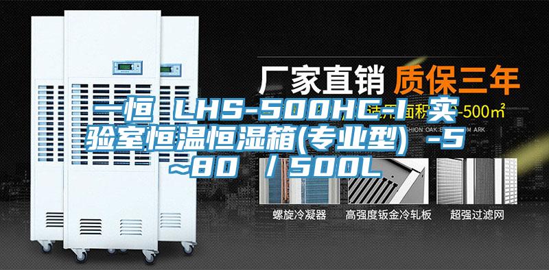 一恒 LHS-500HC-I 實驗室恒溫恒濕箱(專業(yè)型) -5~80℃/500L