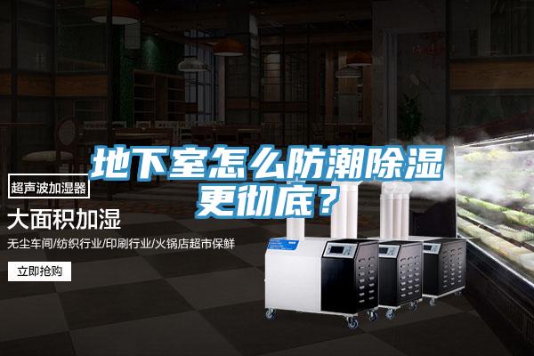 地下室怎么防潮除濕更徹底？