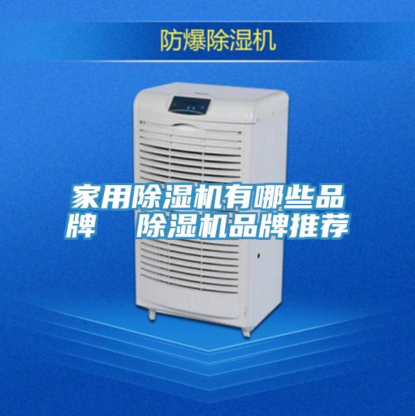 家用除濕機有哪些品牌 除濕機品牌推薦