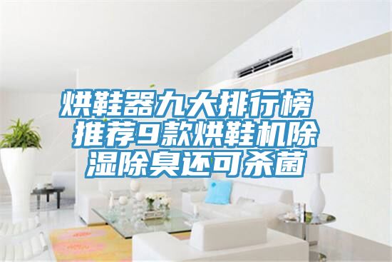 烘鞋器九大排行榜 推薦9款烘鞋機(jī)除濕除臭還可殺菌