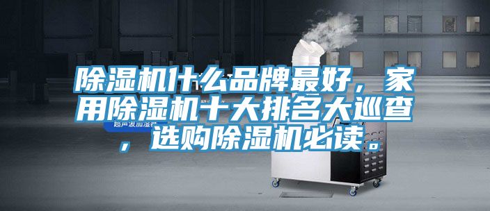 除濕機(jī)什么品牌最好，家用除濕機(jī)十大排名大巡查，選購除濕機(jī)必讀。