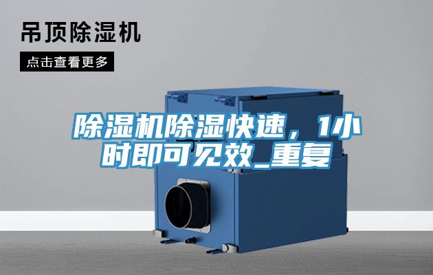 除濕機(jī)除濕快速,1小時(shí)即可見效_重復(fù)